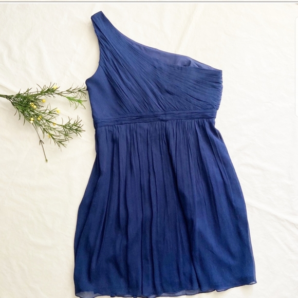J.CREW Asymmetrical Chiffon Dress SIZE 16 - Picture 9 of 11